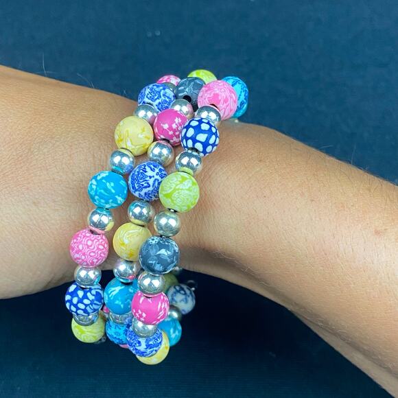 Viva Beads Discontinued Multi Colored Tutti Frutti Jumbo Wrap Bracelet - Picture 6 of 9